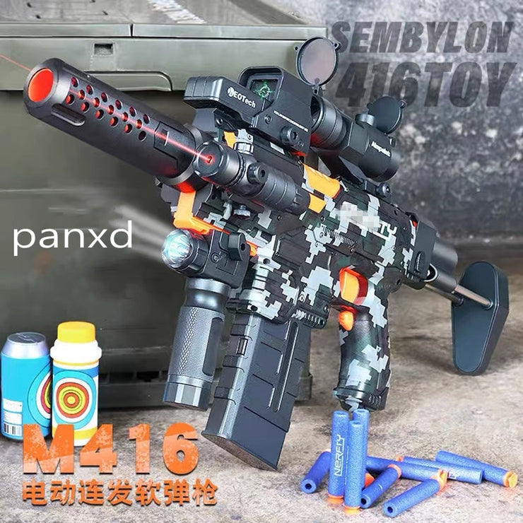  Electric Automatic Toy Guns for Nerf Guns - M416 Auto-Manual  Sniper Toy Gun with Scope Bipod - 160 Bullets - Toy Guns for Boys Age 8-12  Kids Toy Gifts for Birthday
