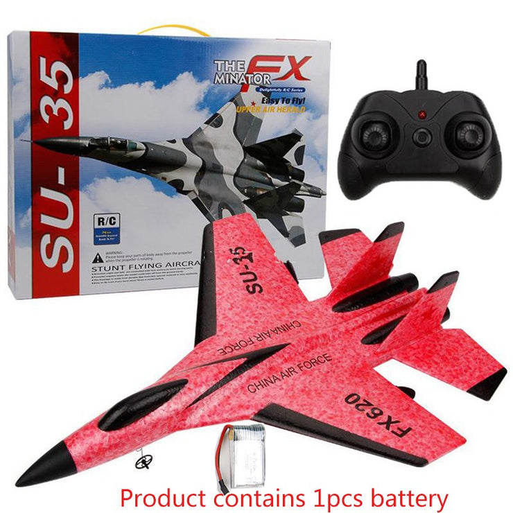 SU-35 RC Remote Control Airplane 2.4G Remote Control Fighter Hobby Plane Glider Airplane EPP Foam Toys RC Plane Kids Gift