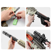 Toy Gun for Kids M416 Electric Blaster Burst Darts Soft Hole Head Kids Game Children Birthday Gift