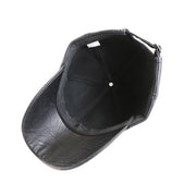 PANXD Casual Fashion Leather Baseball Cap