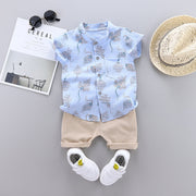 PANXD Baby Suit Summer Casual Top Shorts 2PCS Baby Clothing Set