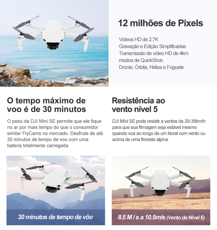 DJI Mini SE FCC Version 4KM HD Video 2.7K Camera Drone GPS Quadcopter