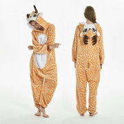 PANXD Unisex Costumes Animal  Pajamas Adults Winter Warm Sleepwear Anime Cartoon Jumpsuit