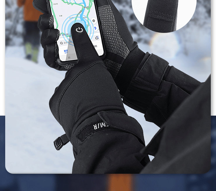 PANXD Waterproof Windproof Men Women Ski Gloves