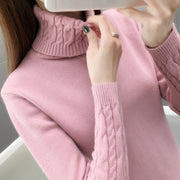 PANXD  Turtleneck Pullovers Women Sweater