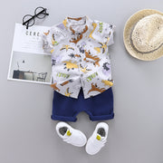 PANXD Baby Suit Summer Casual Top Shorts 2PCS Baby Clothing Set