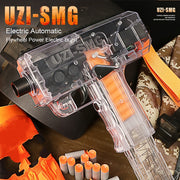 UZI Toy Gun Electric Shooting Darts Funny Kids Game Soft Hollow Bullets Foam Safe Sucker Bullet Children Birthday Gifts
