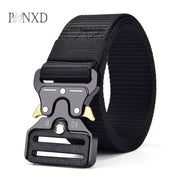 PANXD Canvas For Nylon Men Belt Army Outdoor Hunting Tactical Multi Function
