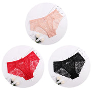 PANXD 3pcs/Pack Women Lace Panties Underwear