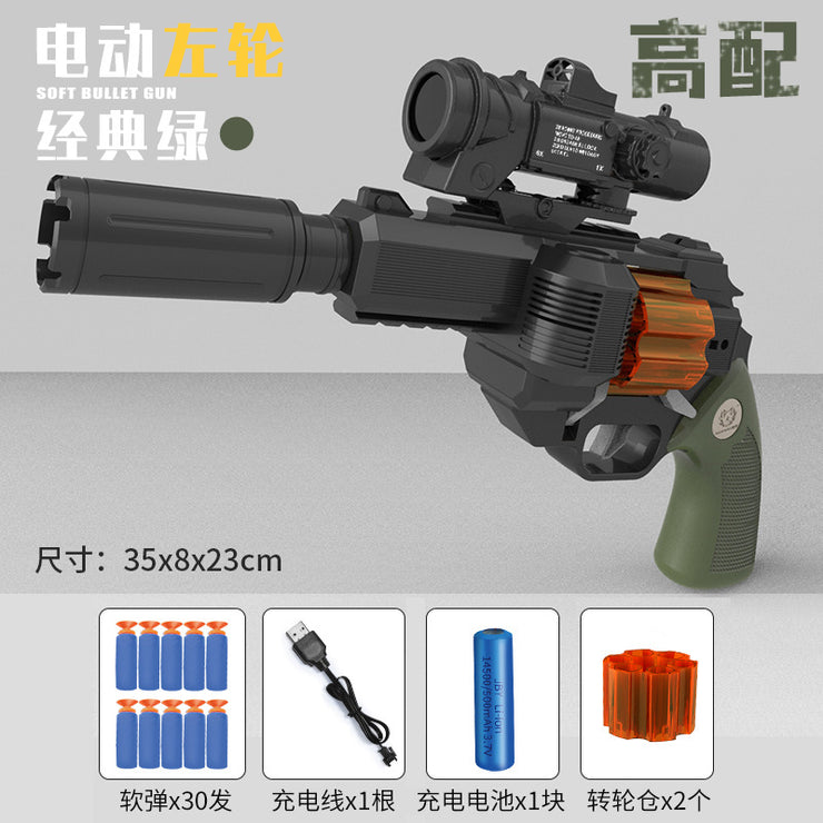 Children Pistol Toy Gun 357B Safe Soft Bullet Revolver
