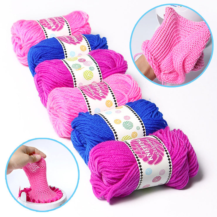 22 Stitches Woolen Knitting Machine DIY Creative Hand-Loom Woolen Hat Scarf Socks Knitting Artifact Play House Toy Girl&