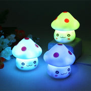 1PC 7 Colors Light Cute Changing LED Mushroom Lamp Party Lights Mini Soft Baby Child Sleeping Night Lights