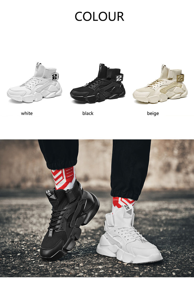 PANXD High-top Men  Sneakers Casual Chunky Men Shoes
