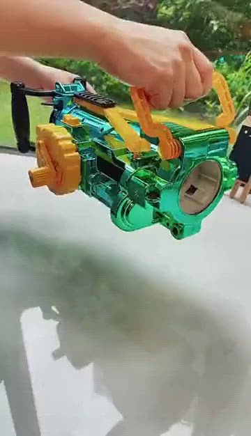 Toy Gun for Kids Gatling Electric Blaster Burst Darts Soft Hole Head Kids Game Children Birthday Gift