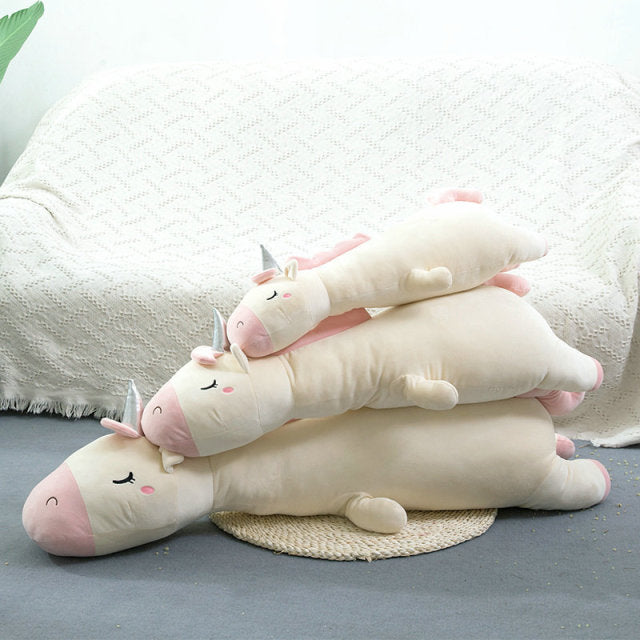 Soft toy unicorn Stuffed Sleeping Pillow Animal Bed Decor Cushion Throw Pillow