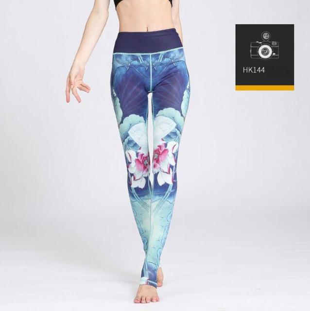 PANXD Printed Yoga Pants Women High Waist Yoga Leggings for Fitness Sports Tight Pants Running Athletic Leggings Sport Trousers