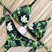 Sexy Floral Print Bikini Set