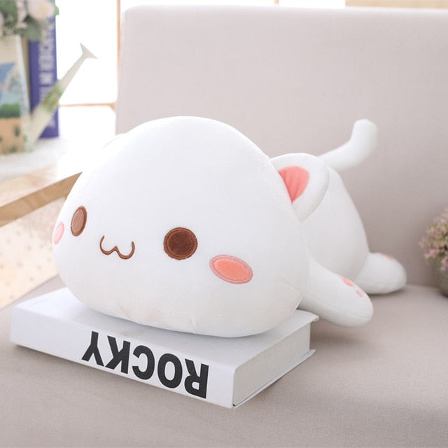 35-65 Kawaii Lying Cat Plush Toys Stuffed Cute Doll Animal Pillow Soft Cartoon Toys for Children Girls Christmas Gift