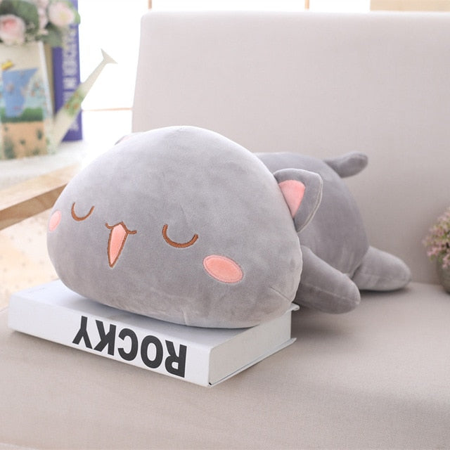 35-65 Kawaii Lying Cat Plush Toys Stuffed Cute Doll Animal Pillow Soft Cartoon Toys for Children Girls Christmas Gift