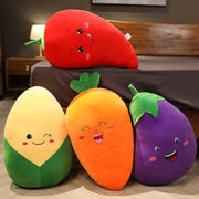 1pc 30/50CM Cartoon Vegetables Plush Toys Cute Soft Simulation Carrot Eggplant Chili Corn Plant Pillow Stuffed Dolls for Kids