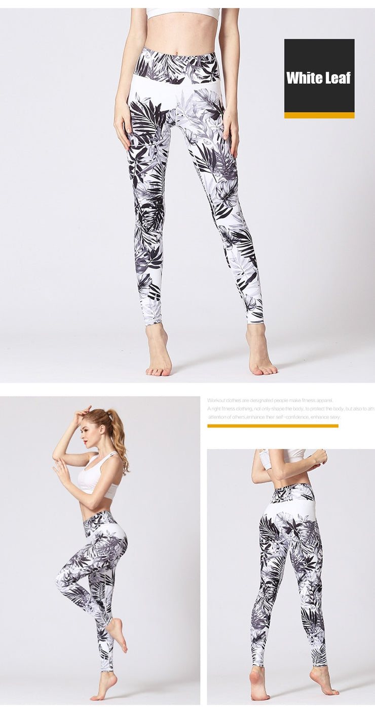 Штаны для йоги с принтом PANXD, спортивные леггинсы для фитнеса, женские длинные колготки, брюки для бега с высокой талией для девочек