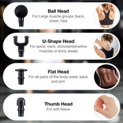 Mini Massage Gun Handle USB Electric Massage Therapy Pocket Massage Gun Muscle Body Pain Relief Fascia Gun with Bag