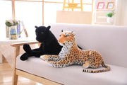 30-120 cm  Tiger Leopard Plush Toys Soft Wild Animals Simulation White Tiger Jaguar Doll Children Kids Birthday Gifts