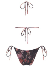 Conjunto de bikini push-up con vendaje de hilo triangular