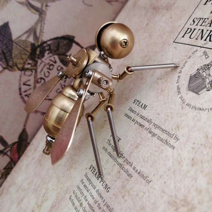 Adult Toy 3D Metal  Mosquito 9.5 x 8.5 x 5CM Mechanical Insect Handicrafts Mechanical Finished Model for Home Table Decor