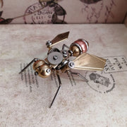 Adult Toy 3D Metal  Mosquito 9.5 x 8.5 x 5CM Mechanical Insect Handicrafts Mechanical Finished Model for Home Table Decor