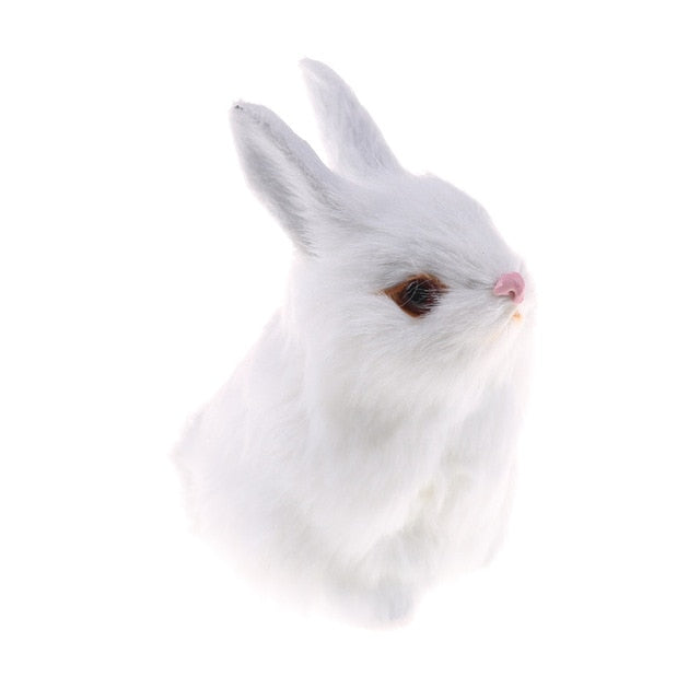 1pc Simulation Mini Pocket Toy Cute Artificial Animal Small Rabbit Fox Plush Toys Kids Toys Decorations Birthday Gift