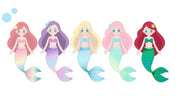 Mermaid plush toys girl Christmas gift cute Anime soft doll