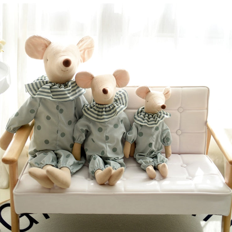 Kids Toy Little Cute Cotton Bowknot Mouse Doll Stuffed Toy