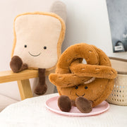 1pc Food Bread Cute Plush Toast Bread Pretzel Croissant Baguette Toy Stuffed Soft Doll Kids Toys Birthday Gift