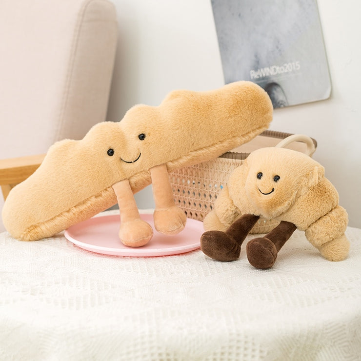 1pc Food Bread Cute Plush Toast Bread Pretzel Croissant Baguette Toy Stuffed Soft Doll Kids Toys Birthday Gift