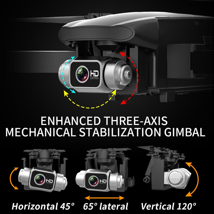Câmera 6K HD de 3 eixos Gimbal Drone 35 minutos Tempo de voo Fotografia aérea sem escova GPS WIFI FPV