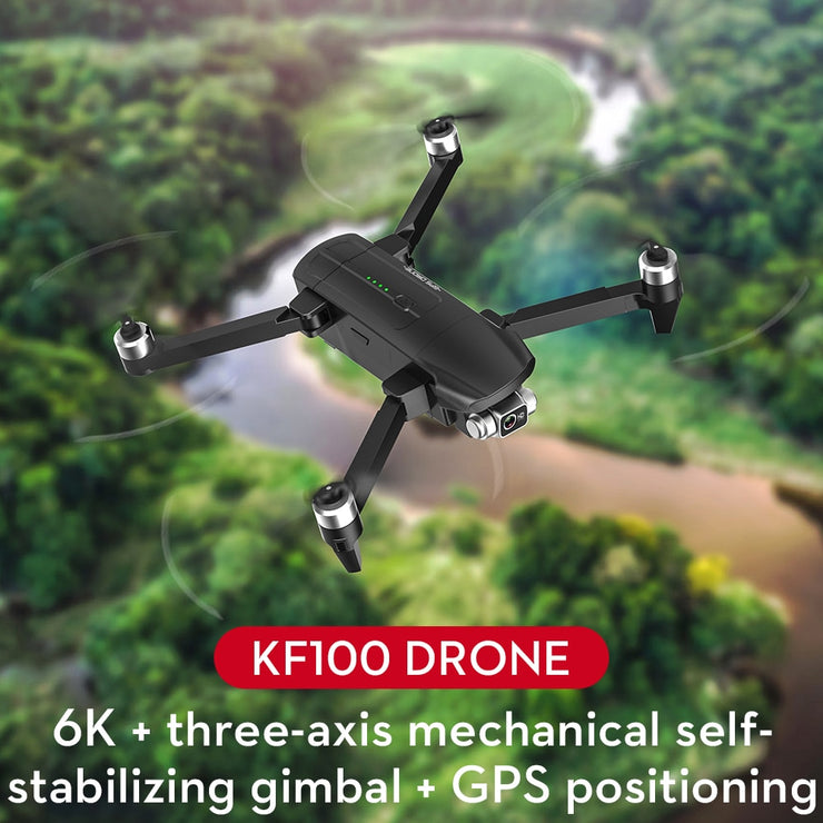 Cámara 6K HD Dron cardán de 3 ejes 35 minutos Tiempo de vuelo Fotografía aérea sin escobillas GPS WIFI FPV