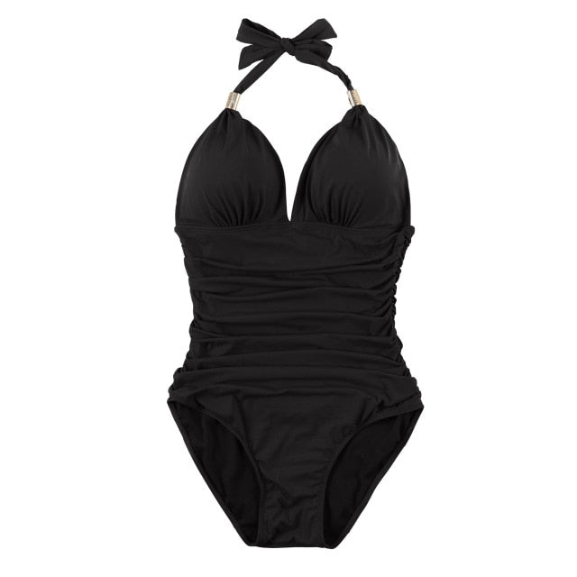 Cabresto Push Up Monokini Plus Size de Maiô One Piece