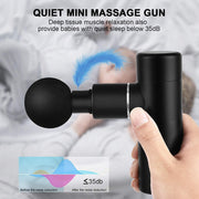 Mini Massage Gun Pocket Massager Deep Muscle Vibration Relief Pain Relax Fitness Therapy for Body Massage Relaxation