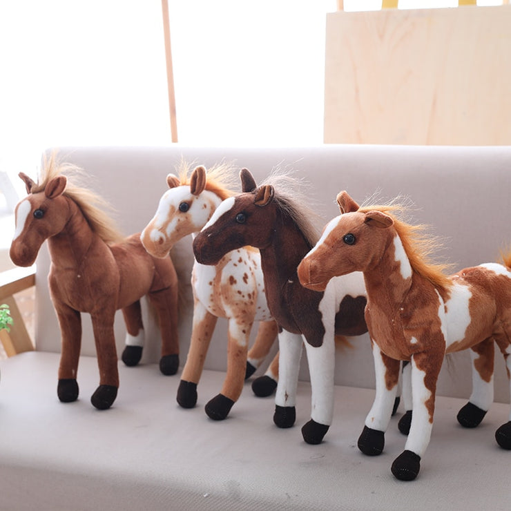 30-90cm Cute Horse Plush Toys Zebra Doll Soft Toy