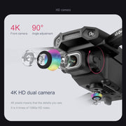 Cámara 4k HD Mini Drone Posicionamiento visual 1080P WiFi FPV Drone Preservación de altura RC Quadcopter