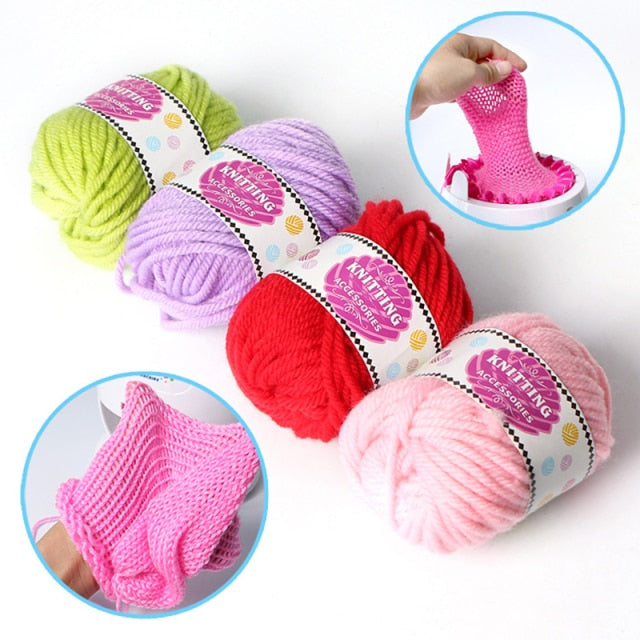 22 Stitches Woolen Knitting Machine DIY Creative Hand-Loom Woolen Hat Scarf Socks Knitting Artifact Play House Toy Girl&