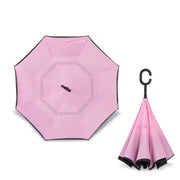 PANXD guarda-chuva invertido à prova de vento invertido com proteção UV de cabeça para baixo com alça em forma de C