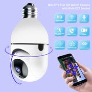 E27 лампа Wi-Fi камера PTZ HD инфракрасное ночное видение двусторонняя радионяня с автоматическим отслеживанием Ycc365plus для домашней безопасности
