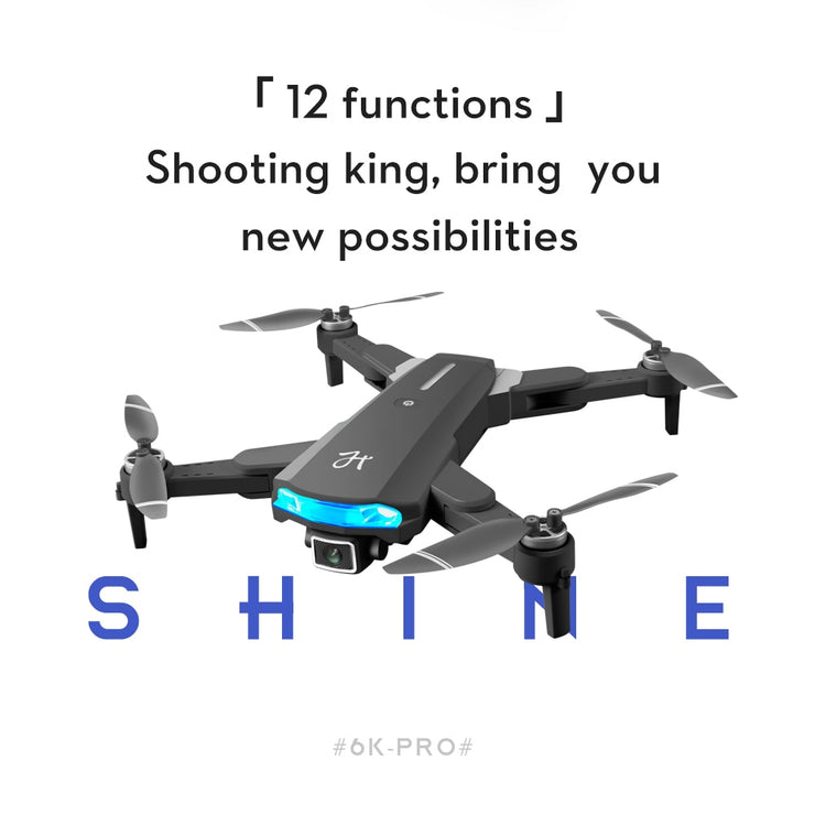 Câmera dupla 6k profissional HD GPS drone fotografia aérea sem escova RC quadricóptero dobrável 1,2 km