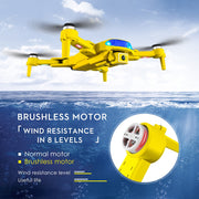 Câmera dupla 6k profissional HD GPS drone fotografia aérea sem escova RC quadricóptero dobrável 1,2 km