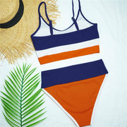 Push Up Swimsuit Female Patchwork Swimwear For Women Bathing Suit High Waist Bikini Set Sport Wear Swimming Suit Sexy Bikini