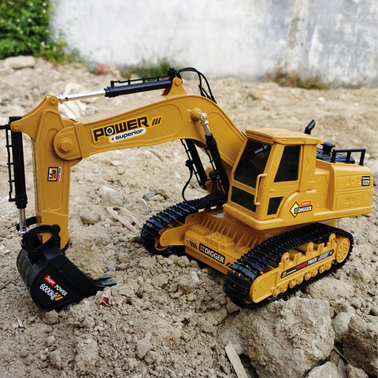 1/18 Rc Car 2.4G Rc Excavator Tractor Model Engineering Building Construction Toys