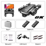 6k Professional HD Двойная камера GPS Дрон Бесщеточная аэрофотосъемка RC Складной квадрокоптер 1,2 км