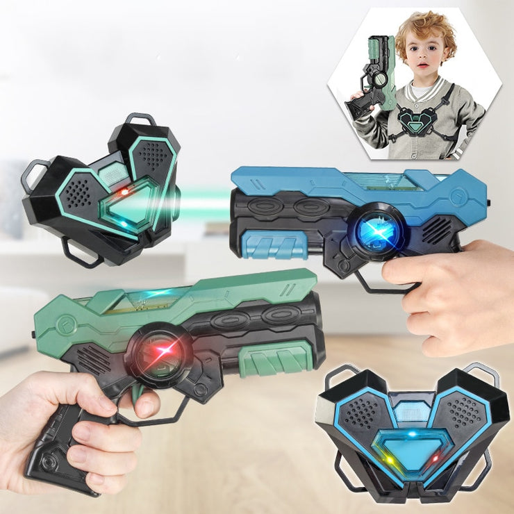 2pcs Laser Tag Battle Electric Infrared Toy Gun Kit